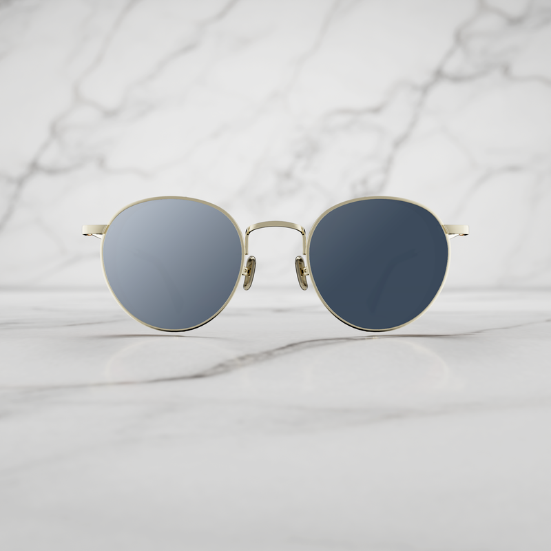Side-Shield Mirrored Sunglasses