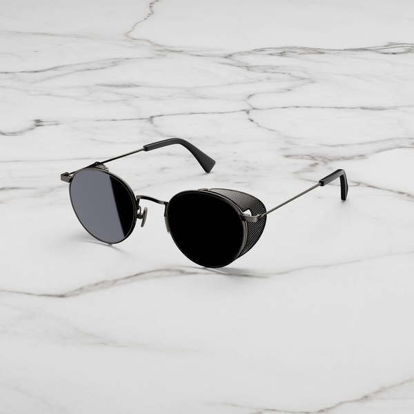 Side-Shield Mirrored Sunglasses