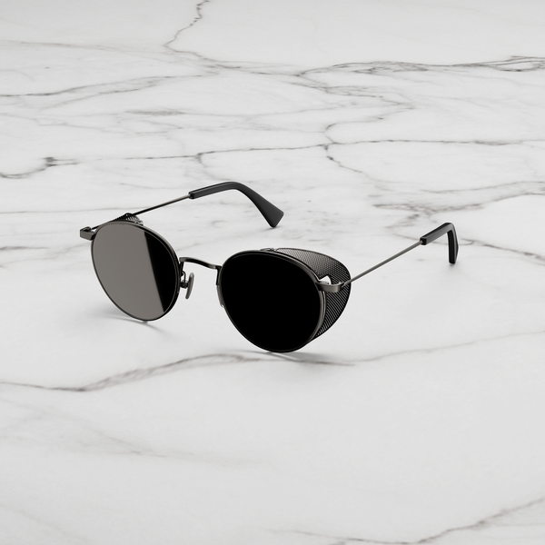 Side-Shield Mirrored Sunglasses