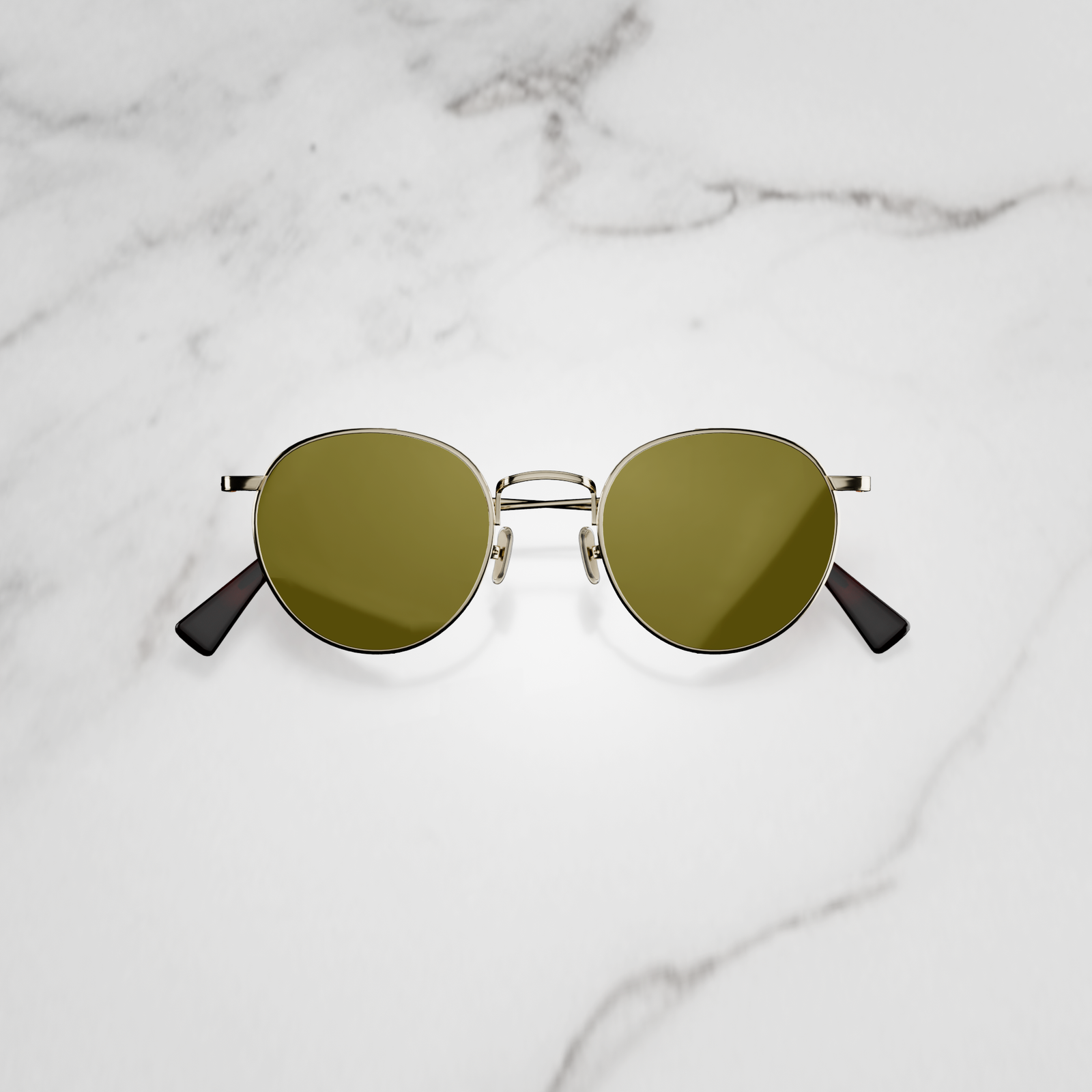 French handmade Fred sunglasses women’s silver arm gradient shield lenses NEW New Cartier rimless sunglasses fred glasses Diamond Cut  main image 2