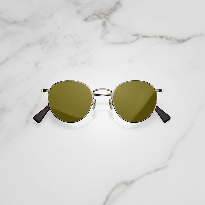 Side-Shield Mirrored Sunglasses