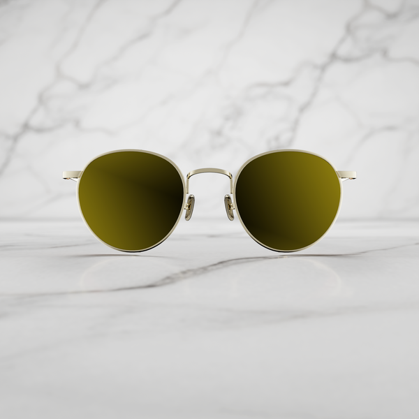 Side-Shield Mirrored Sunglasses