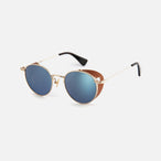 Side-Shield Mirrored Sunglasses
