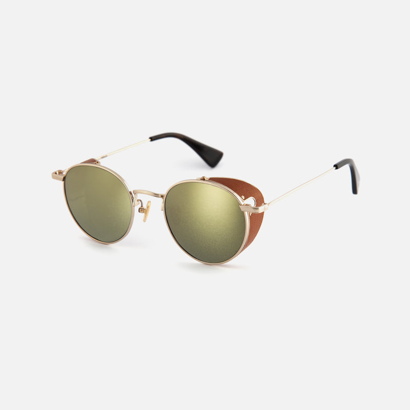 Side-Shield Mirrored Sunglasses