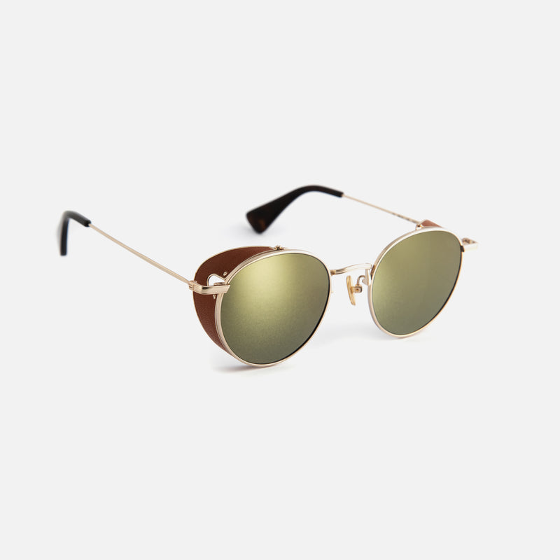 Side-Shield Mirrored Sunglasses