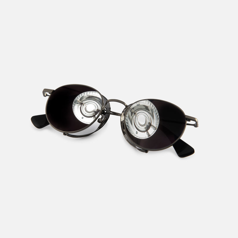 Side-Shield Mirrored Sunglasses