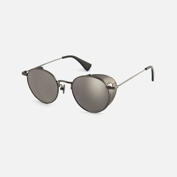 Side-Shield Mirrored Sunglasses