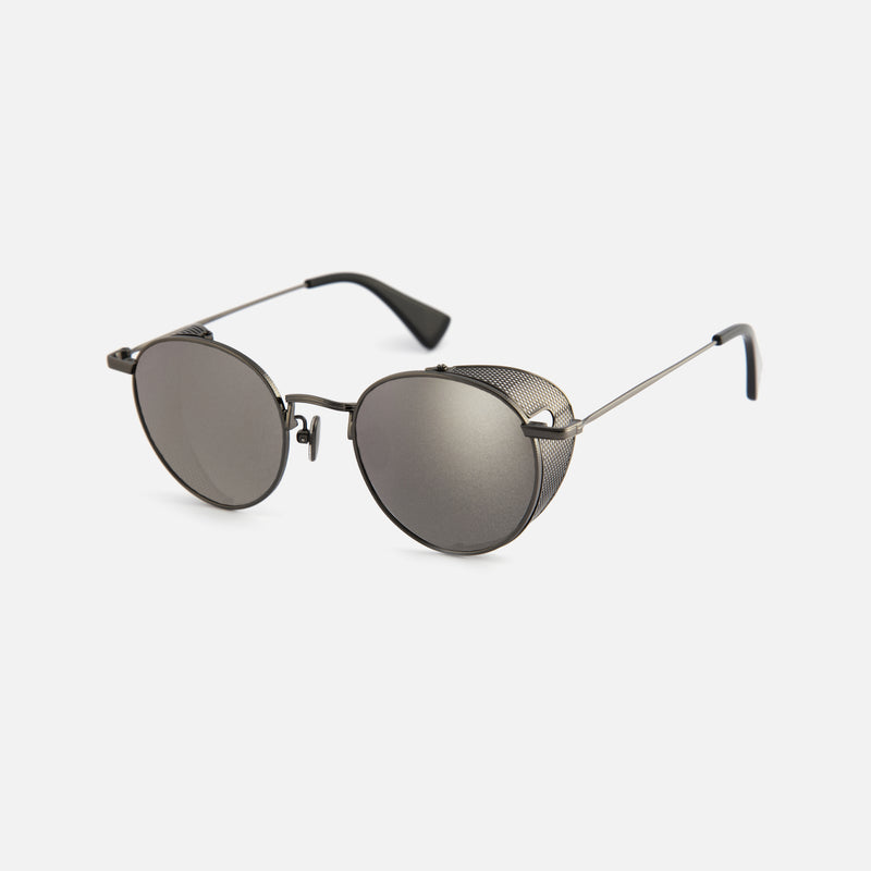 Side-Shield Mirrored Sunglasses