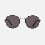John Sunglasses in Silver Steel