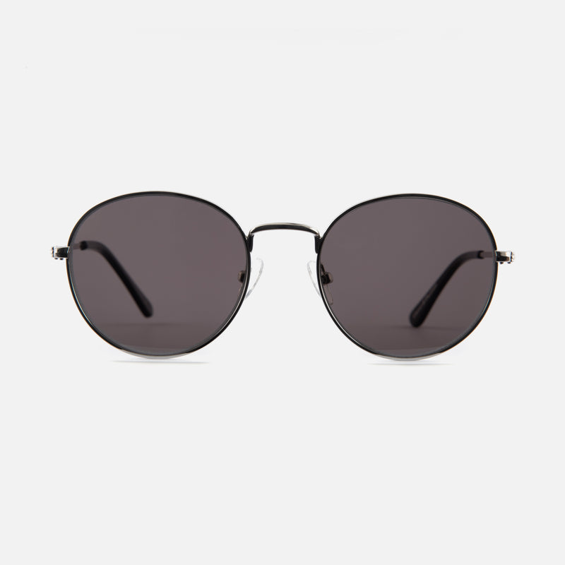John Sunglasses in Silver Steel