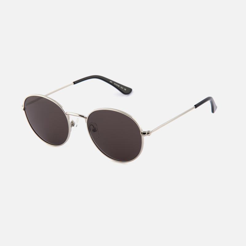 John Sunglasses in Silver Steel