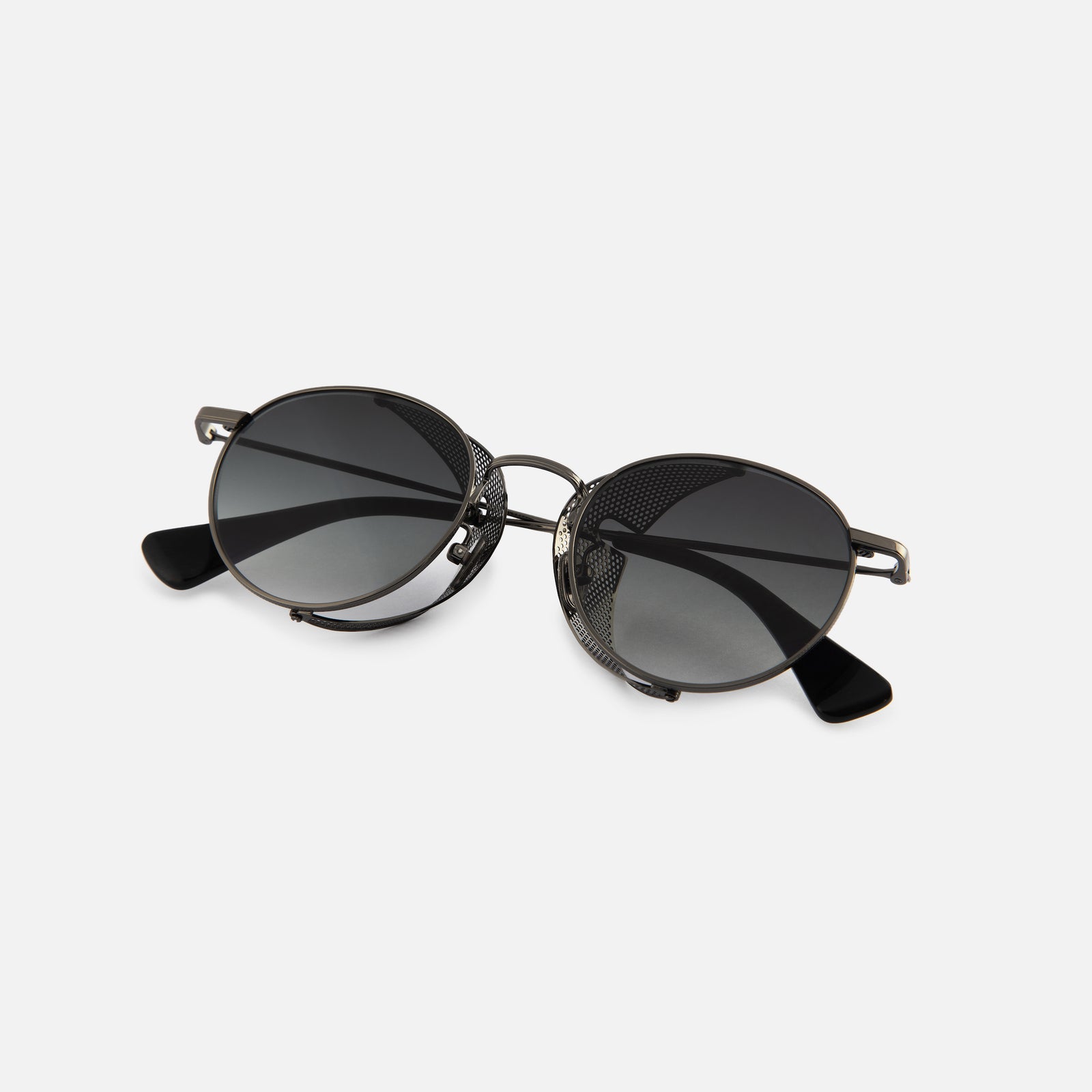 Round glasses with side shields hotsell